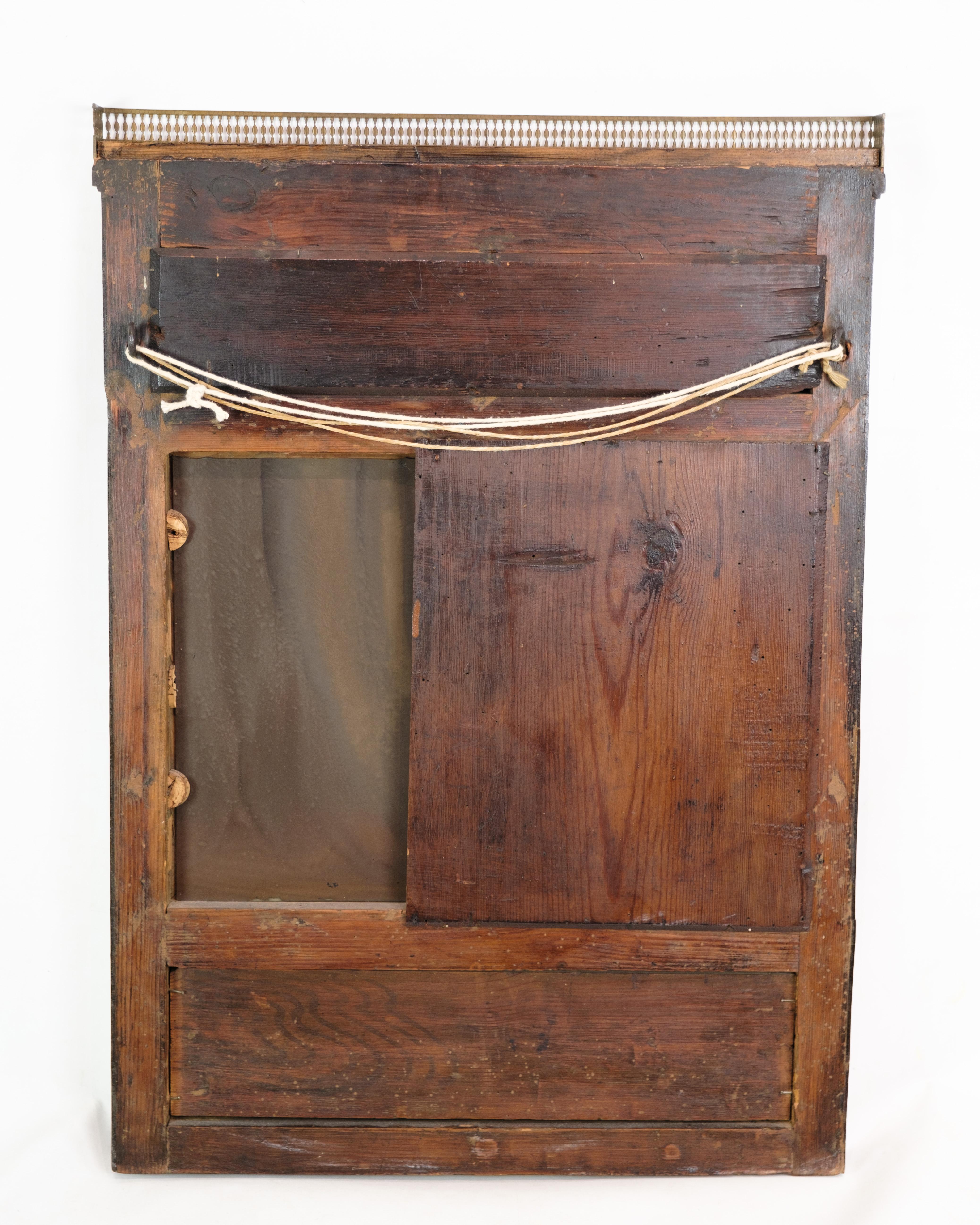 Danish Louis Seize Mirror Made In Mahogany From 1780s For Sale