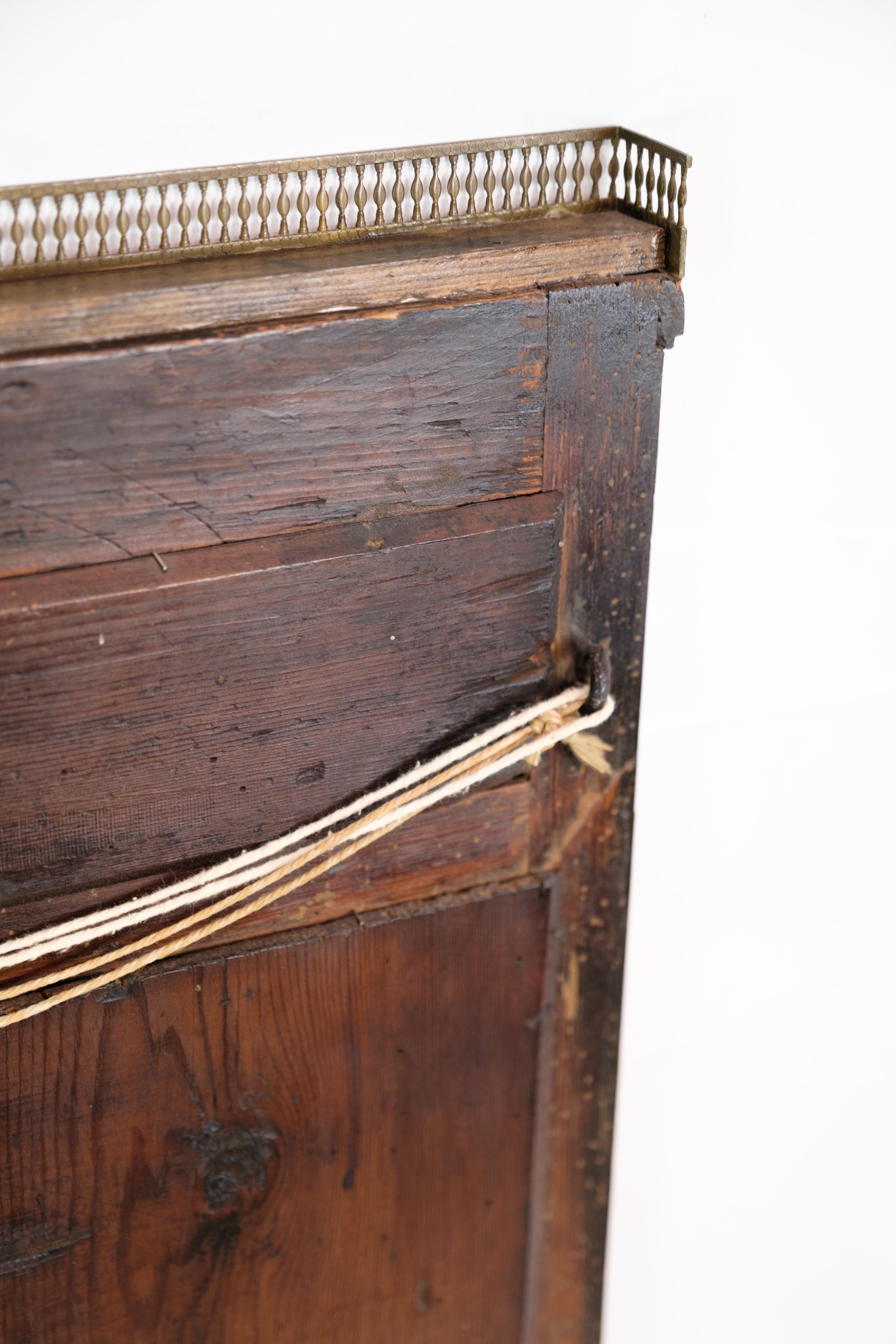 Late 18th Century Louis Seize Mirror Made In Mahogany From 1780s For Sale