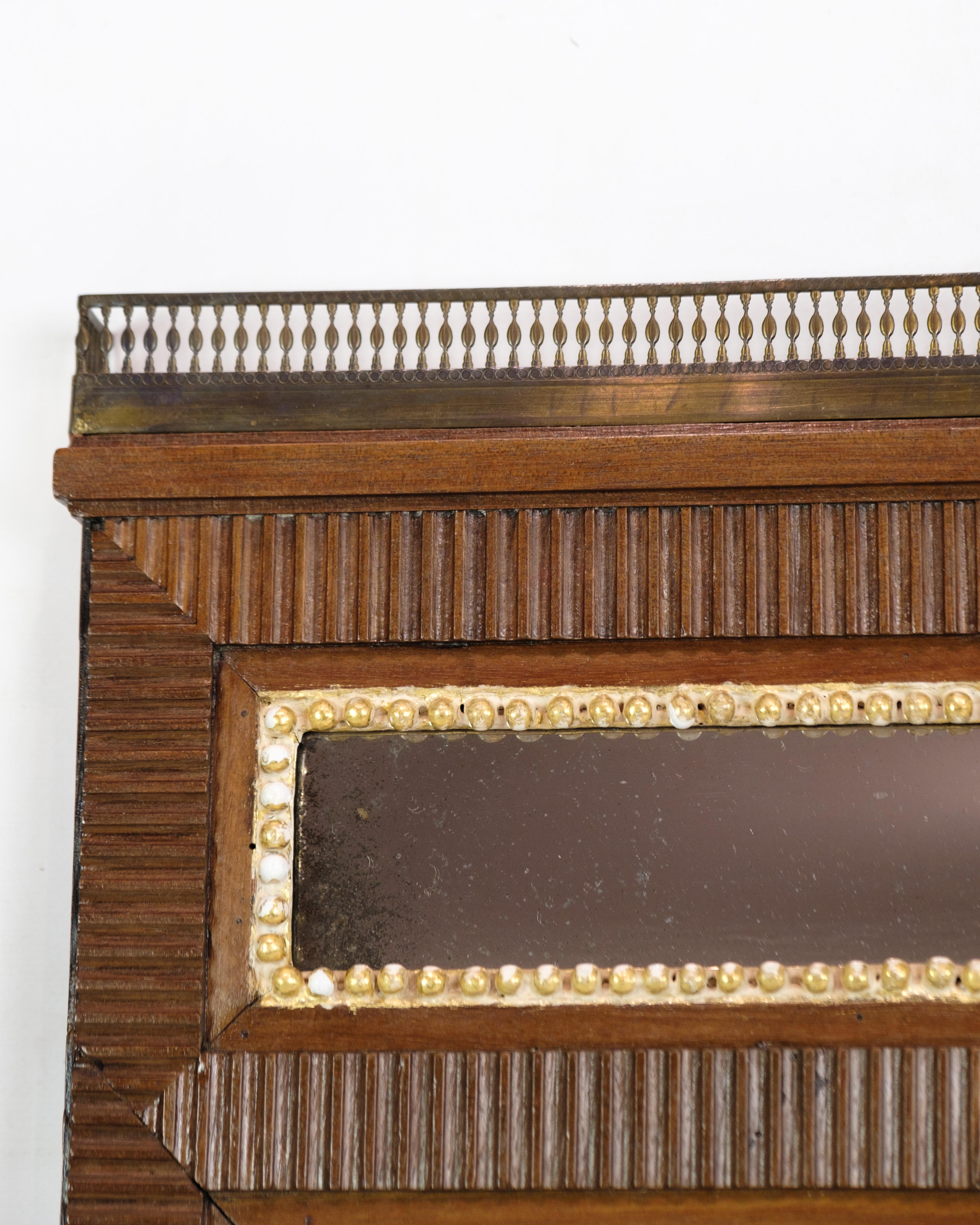 Walnut Louis Seize Mirror Made In Mahogany From 1780s For Sale