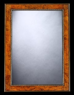 Mirror Mantel Burl Original Plate Gilded