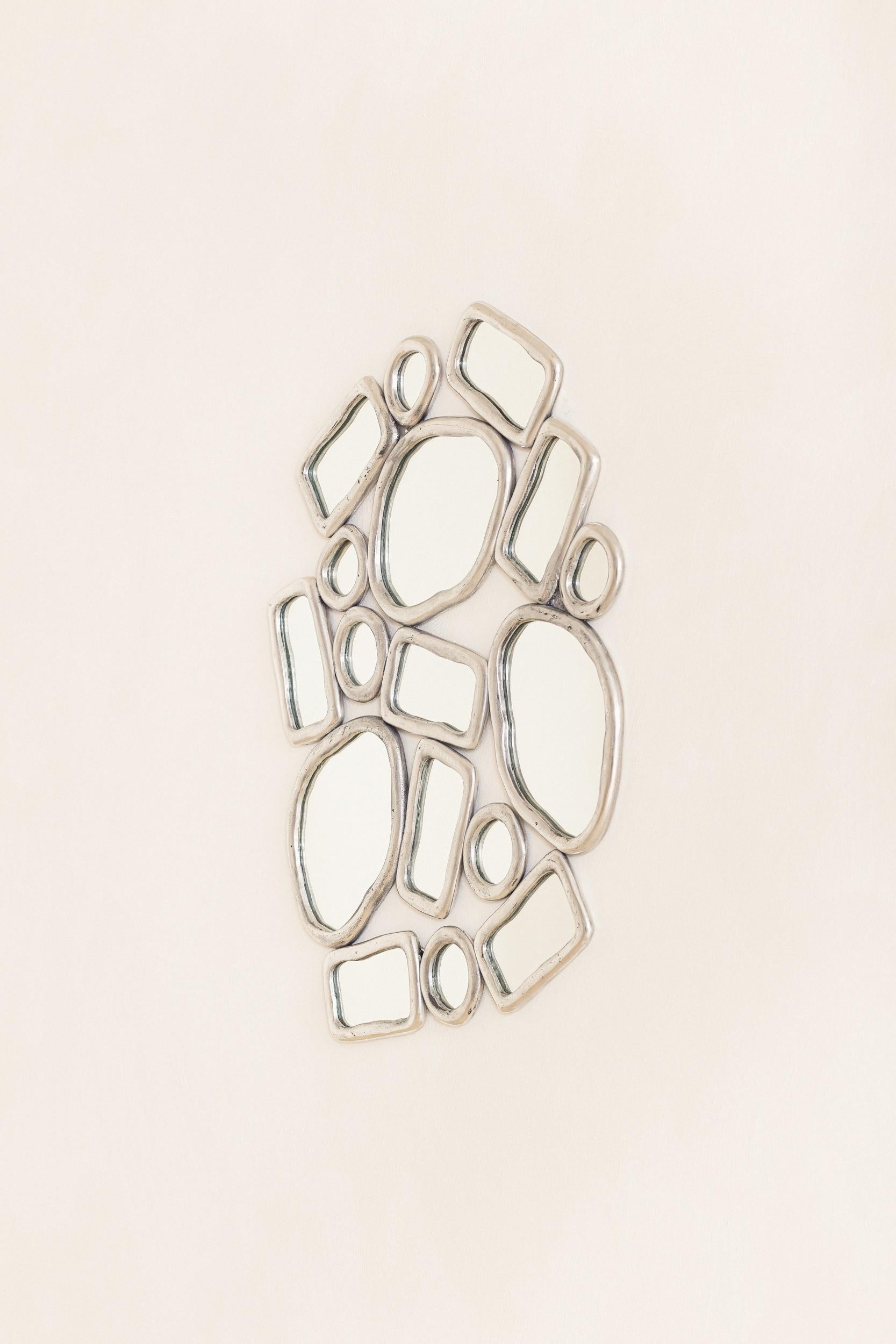 Post-Modern Material Distortion Mirror by Lucas Recchia, 2023 For Sale