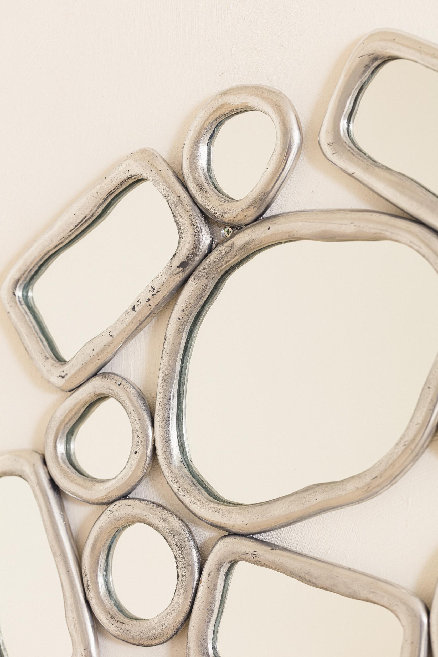 Contemporary Material Distortion Mirror by Lucas Recchia, 2023 For Sale