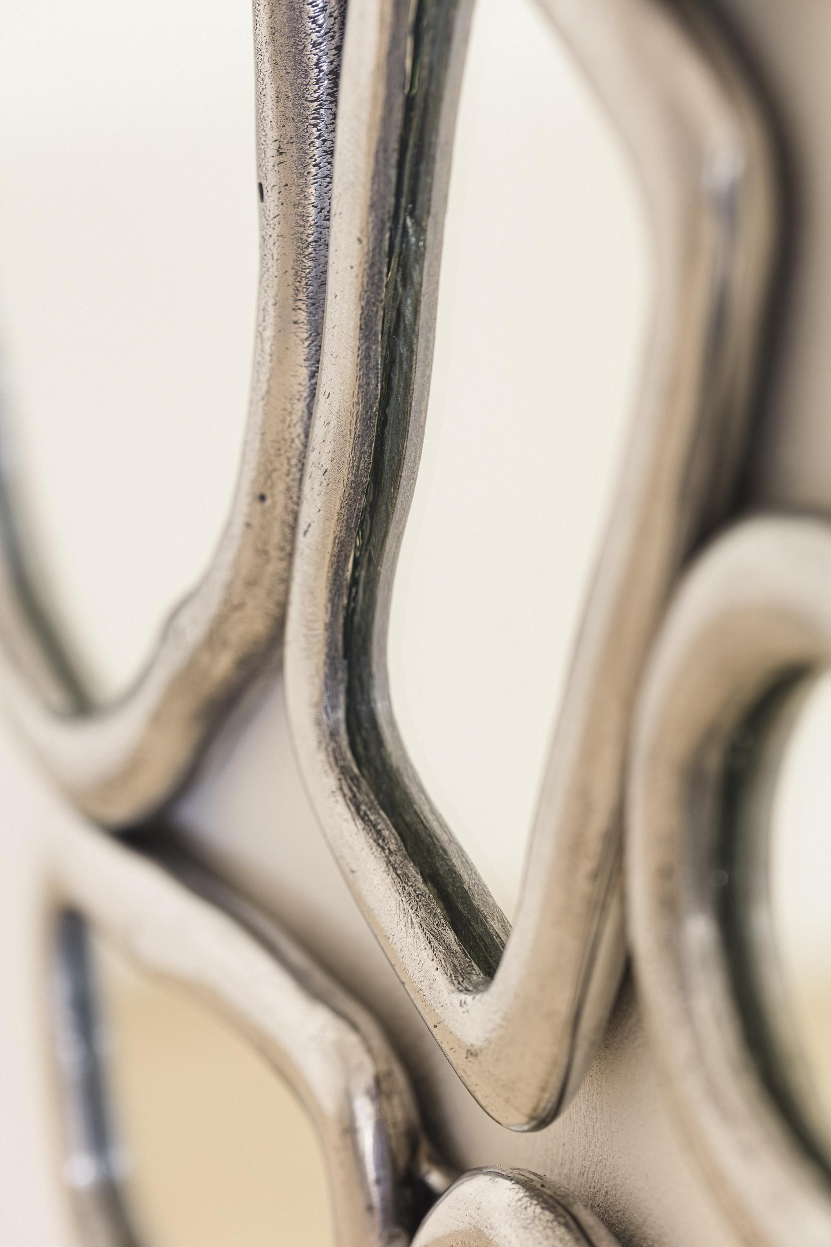 Aluminum Material Distortion Mirror by Lucas Recchia, 2023 For Sale