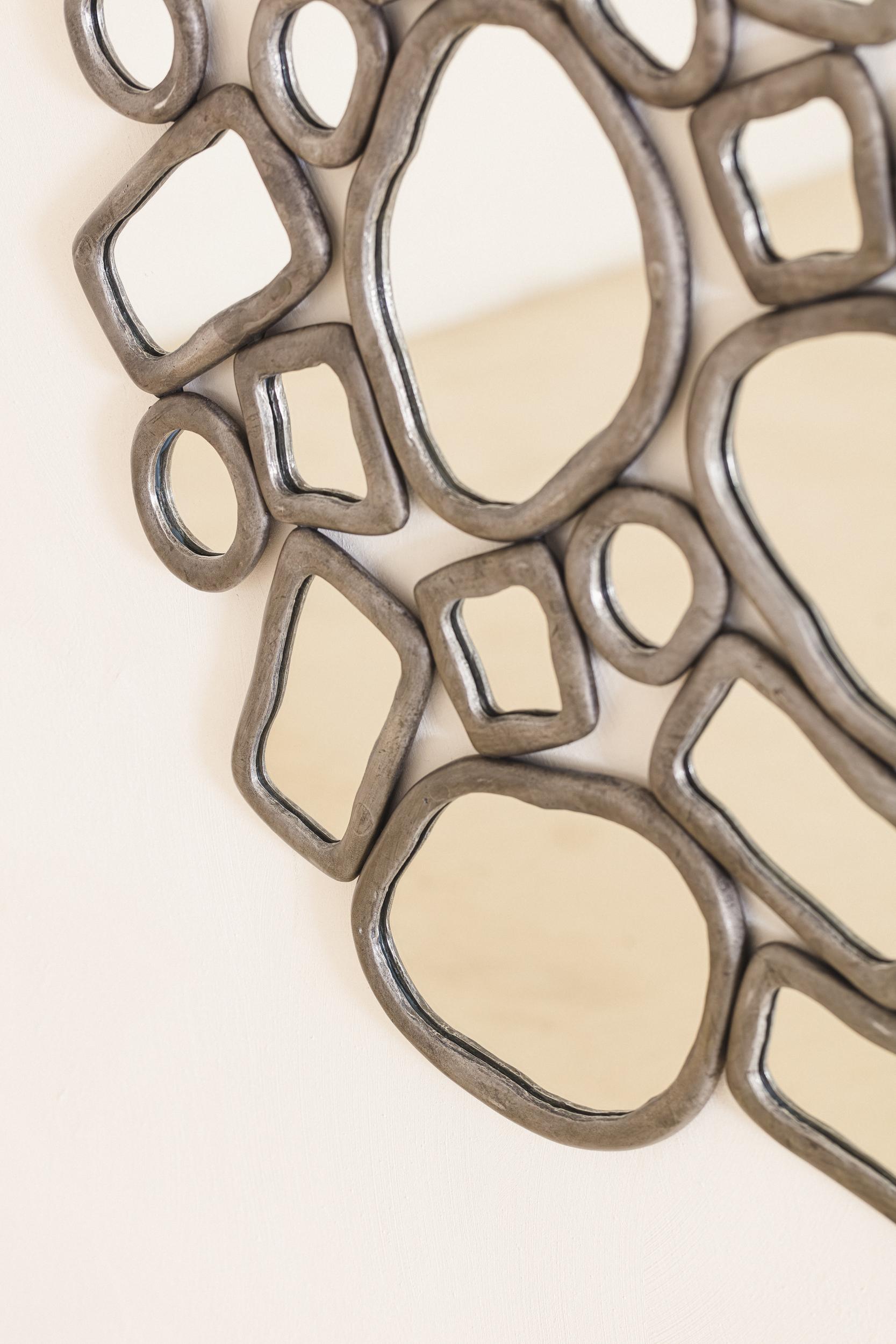 Aluminum Material Distortion Mirror by Lucas Recchia, 2024 For Sale