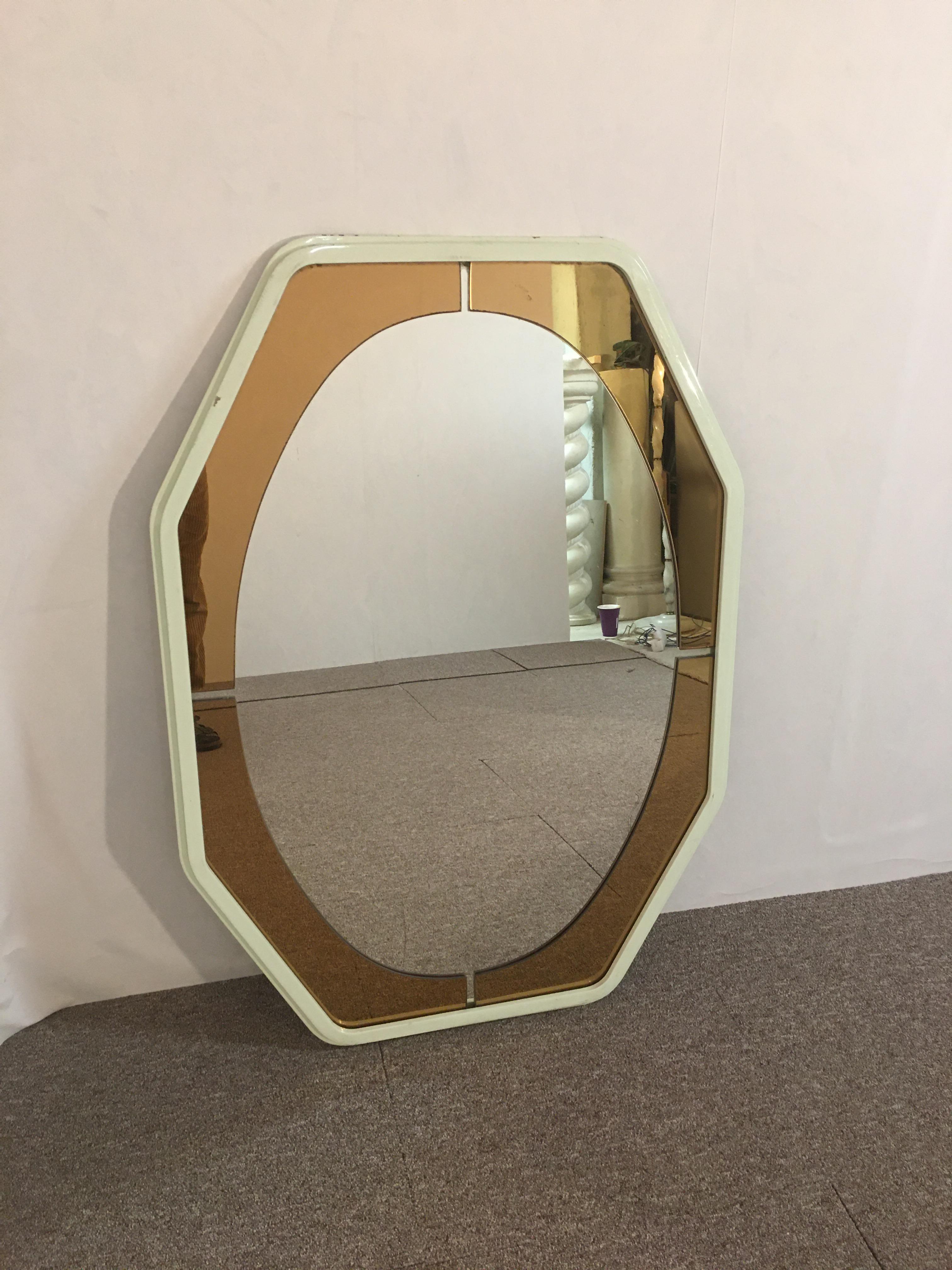 Mid-Century Modern Miroir, Murano, Italie, 70 cm, fer en vente
