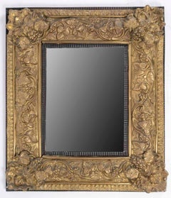Mirror, Napoleon III-era Mirror, 19th Century, Mercury Mirror.