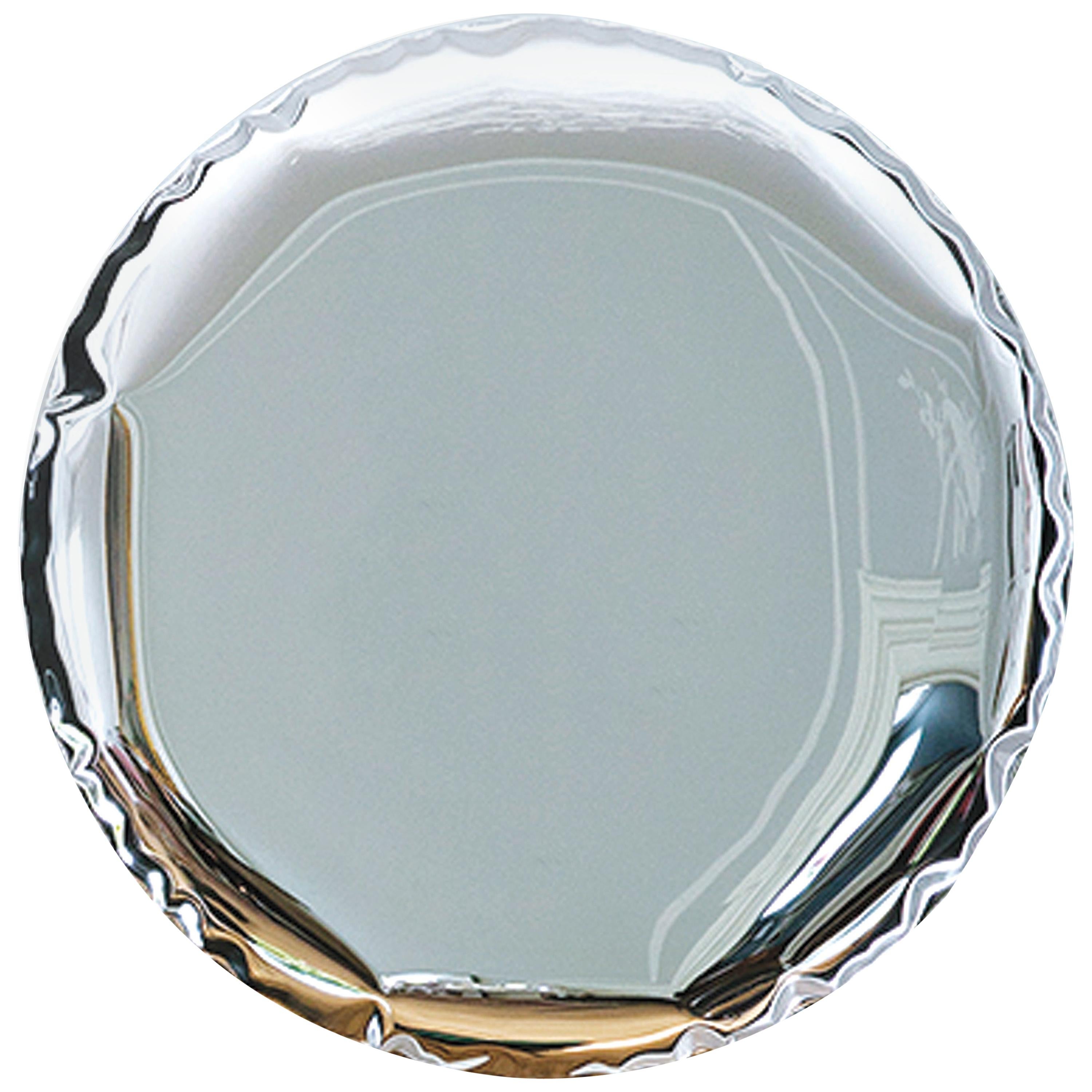 Mirror 'OKO 120' in Polished Stainless Steel by Zieta (in stock) For Sale