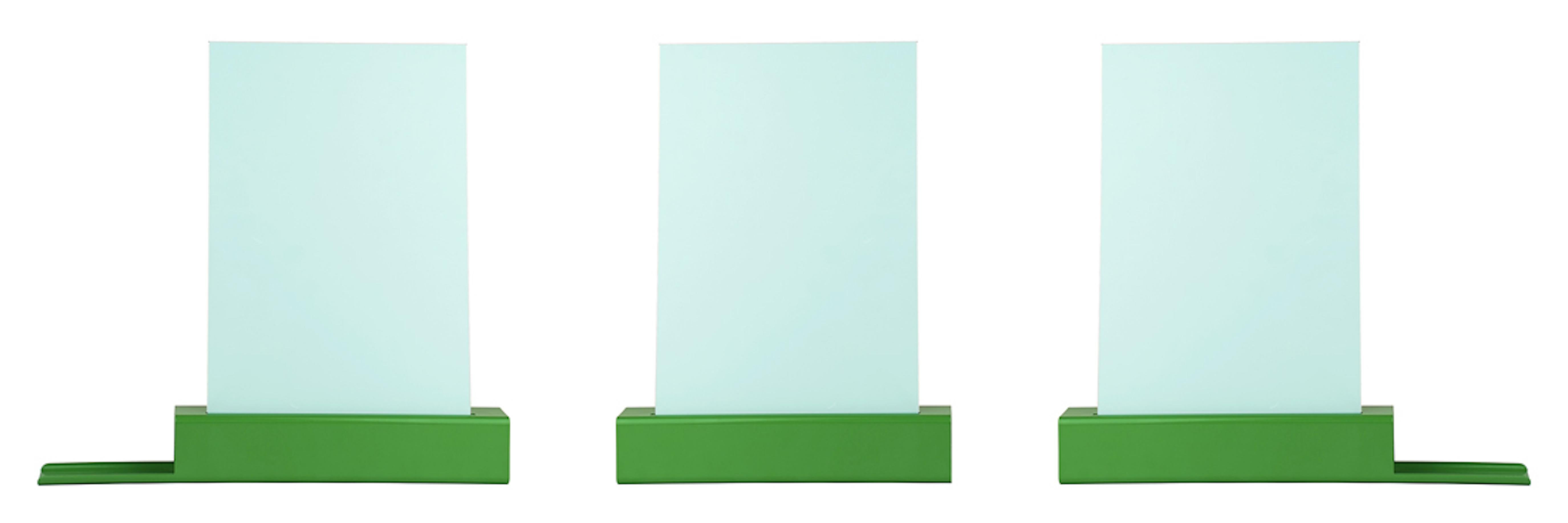 Dutch Mirror One 'Medium Plateau Left' modern industrial metal / Green For Sale