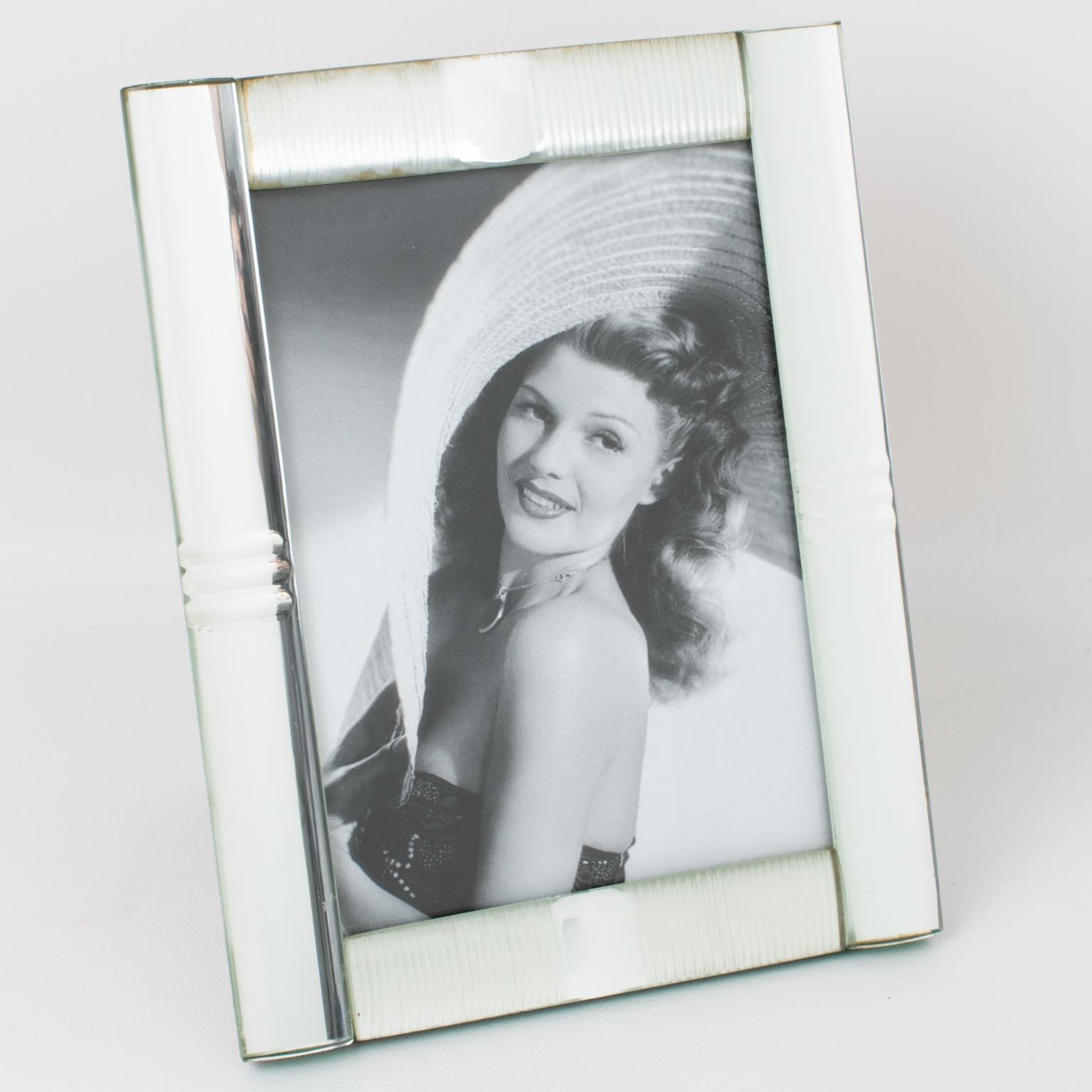Hollywood Regency Mirror Picture Photo Frame, France 1940s