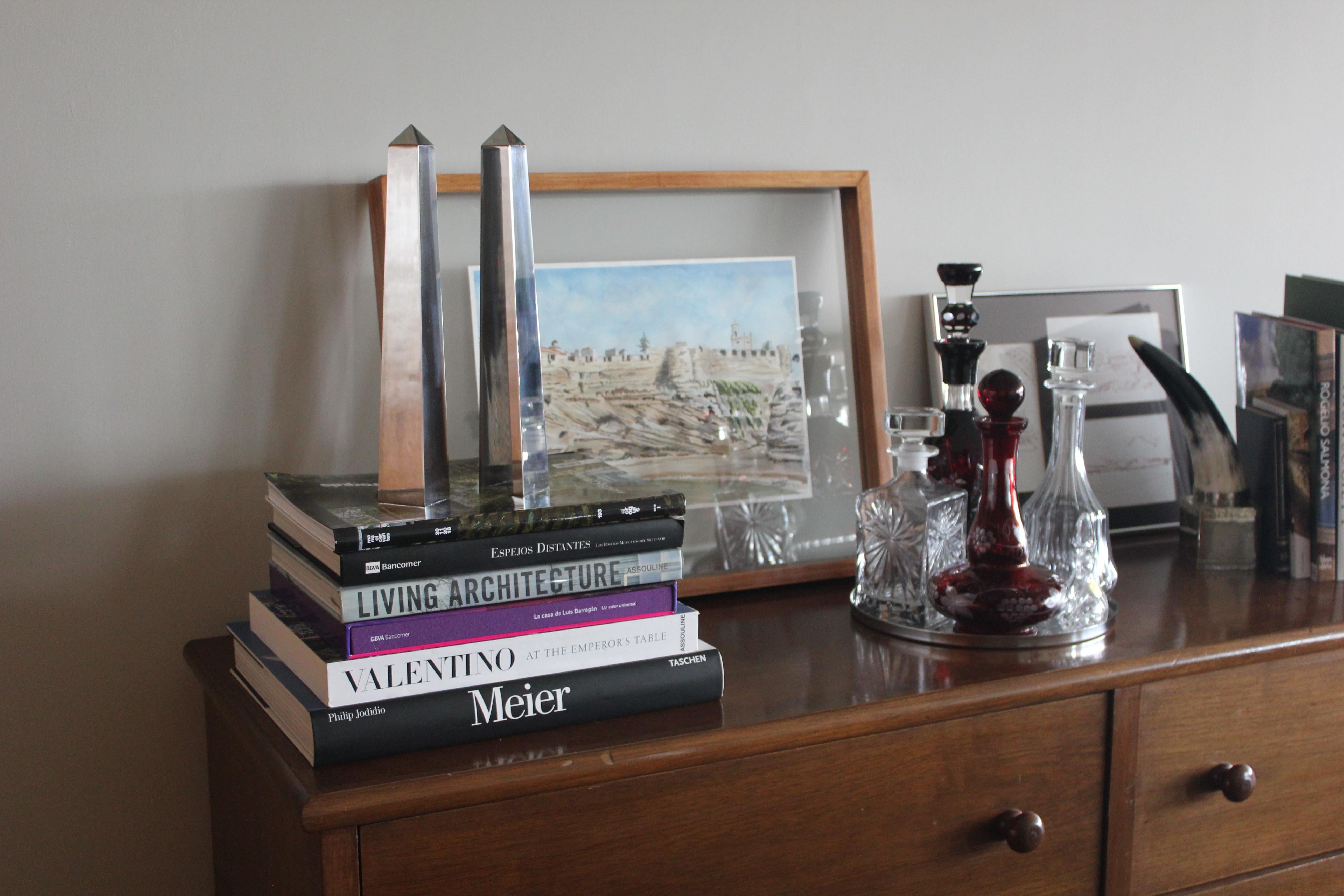 Mirror Polished Stainless Steel Pair of Obelisks For Sale 5