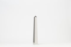 Mirror Polished Stainless Steel Pair of Obelisks