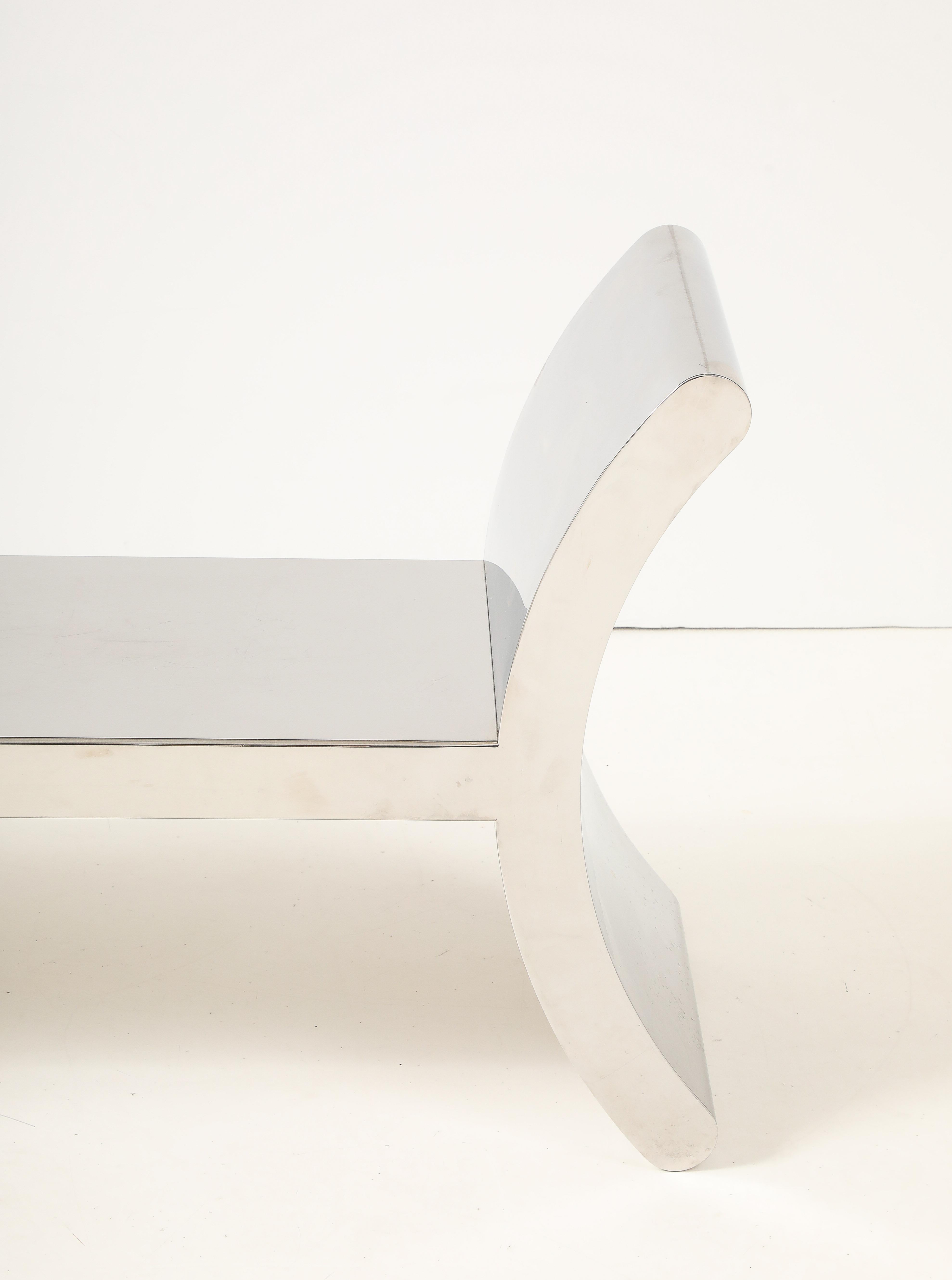 Late 20th Century Mirror Polished Stainless Steel 