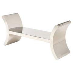 Mirror Polished Stainless Steel "RAMSES" Bench by Ron Seff