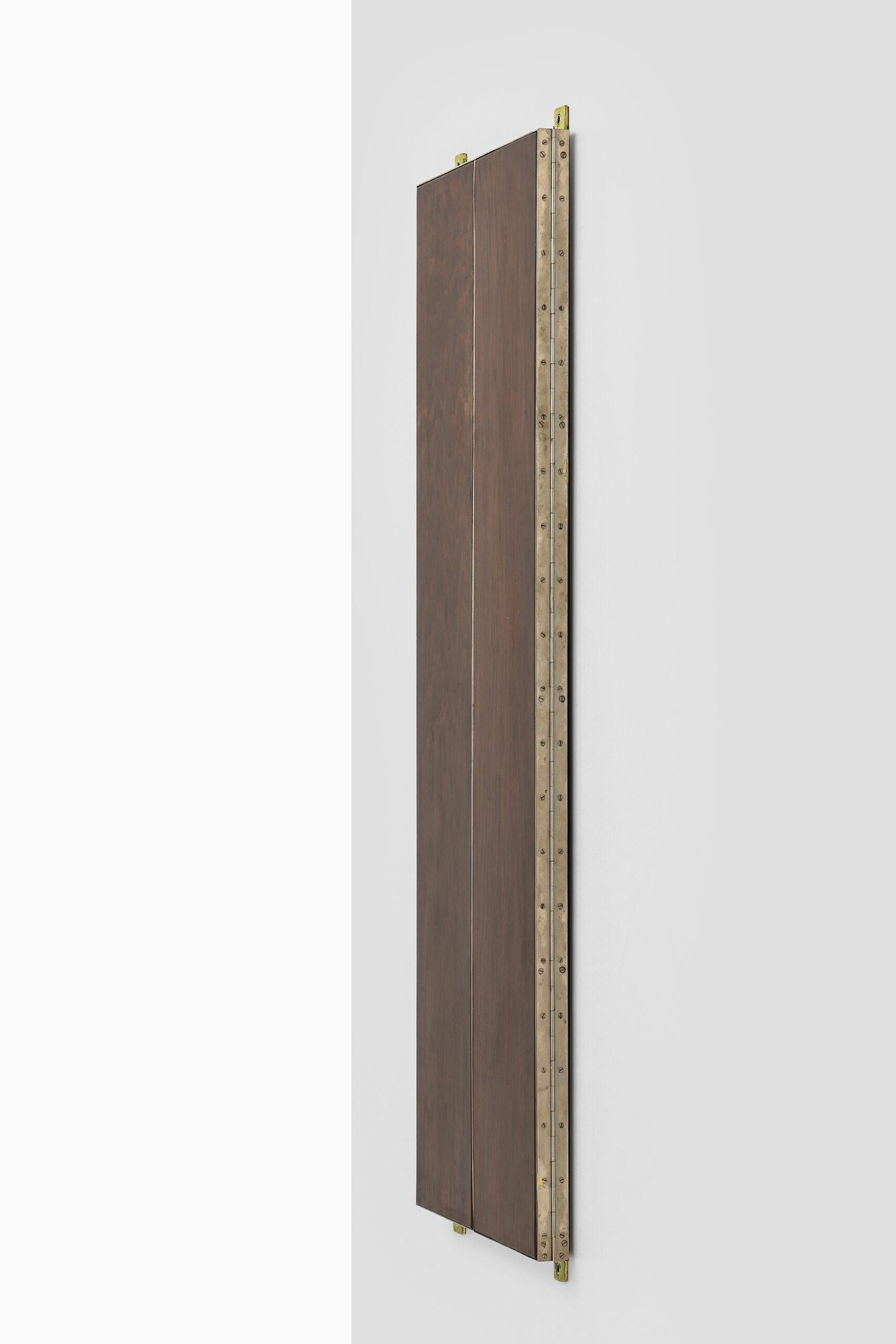 Large mirror by unknown designer. Produced in Sweden.
Measure: Width: 51 ( 101 ) cm.