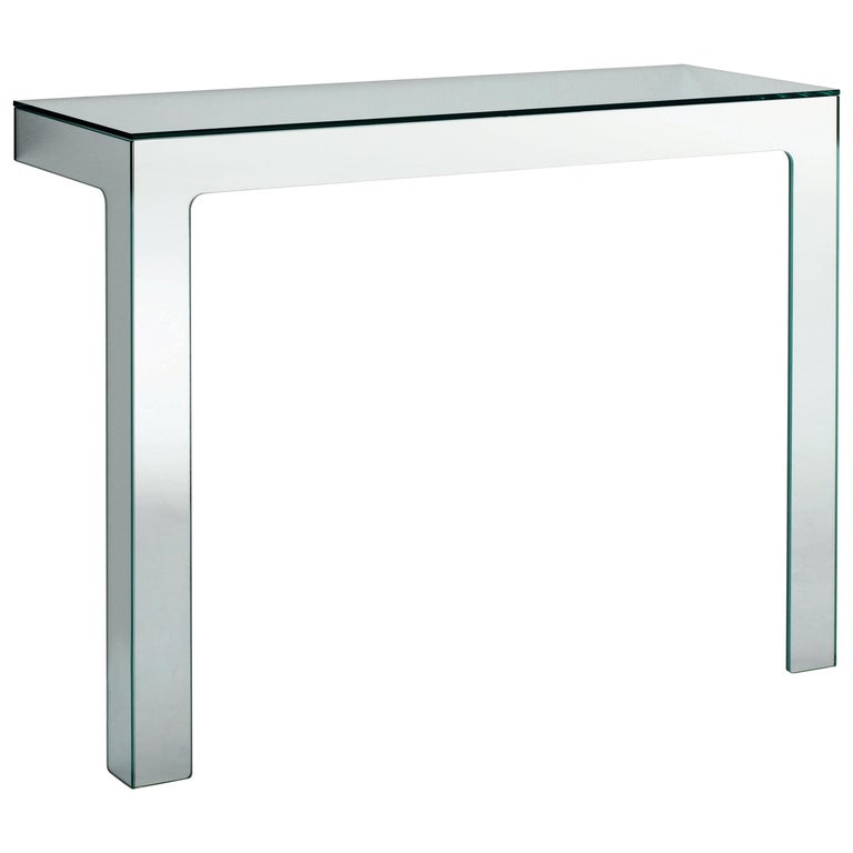Mirror Rectangular Console Table By Jasper Morrison For Glas Italia At 1stdibs Mirror Rectangular Console Table By, Rectangular Mirrored Glass Console Table
