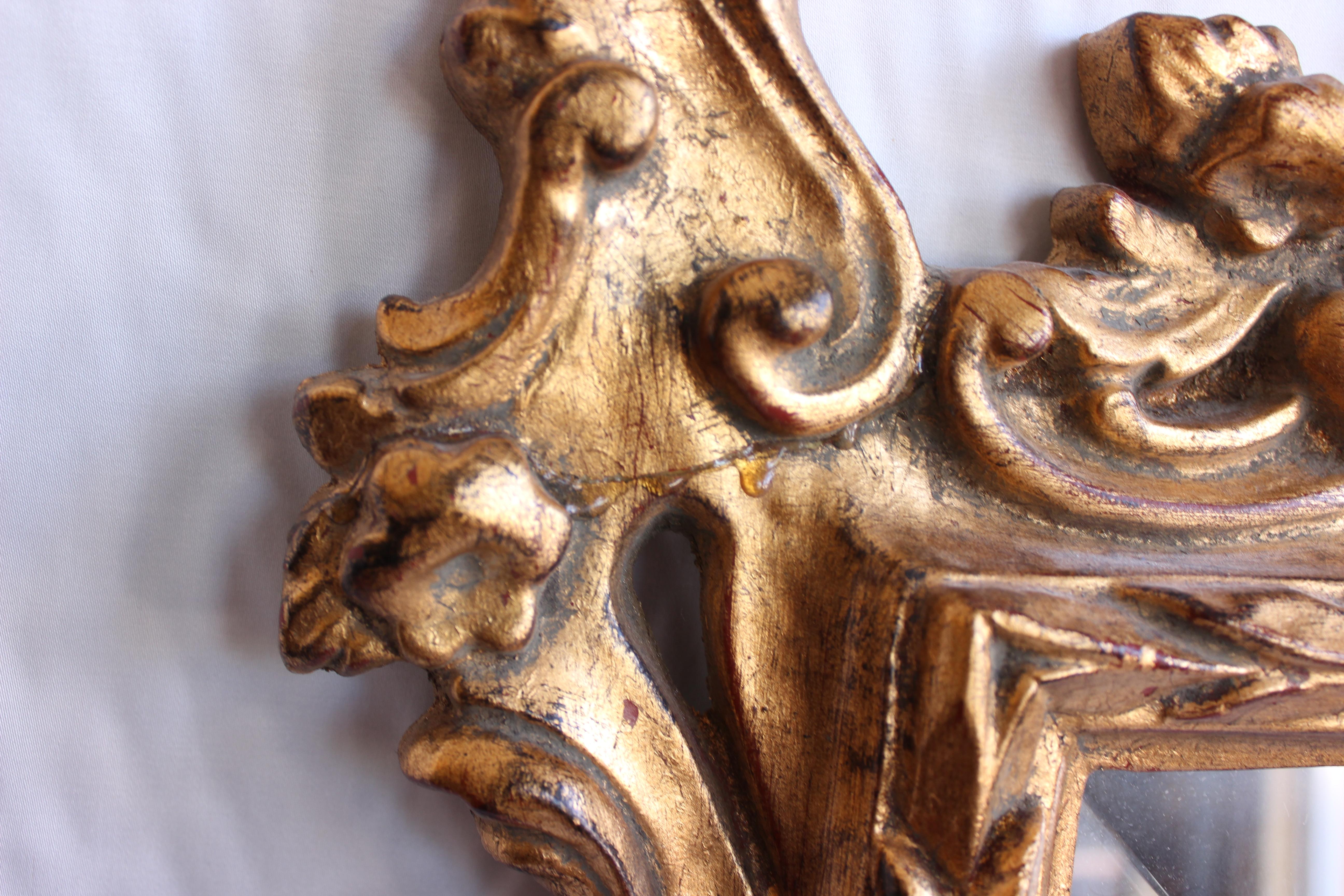 Mirror, Rococo Style, Gold Finish, Resin For Sale 3