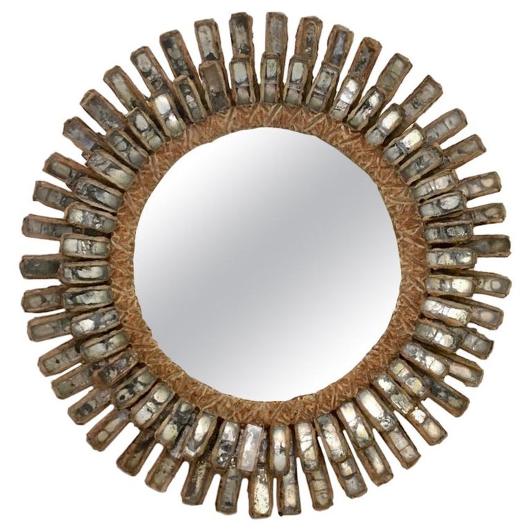 Line Vautrin Romain Mirror, ca. 1955, offered by Galerie Marcilhac