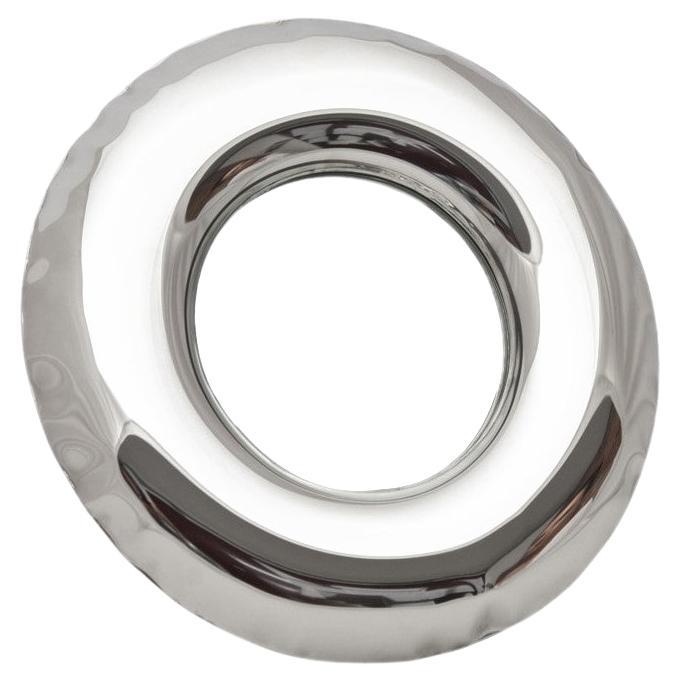 Mirror 'Rondel 36' in Polished Stainless Steel, by Zieta For Sale