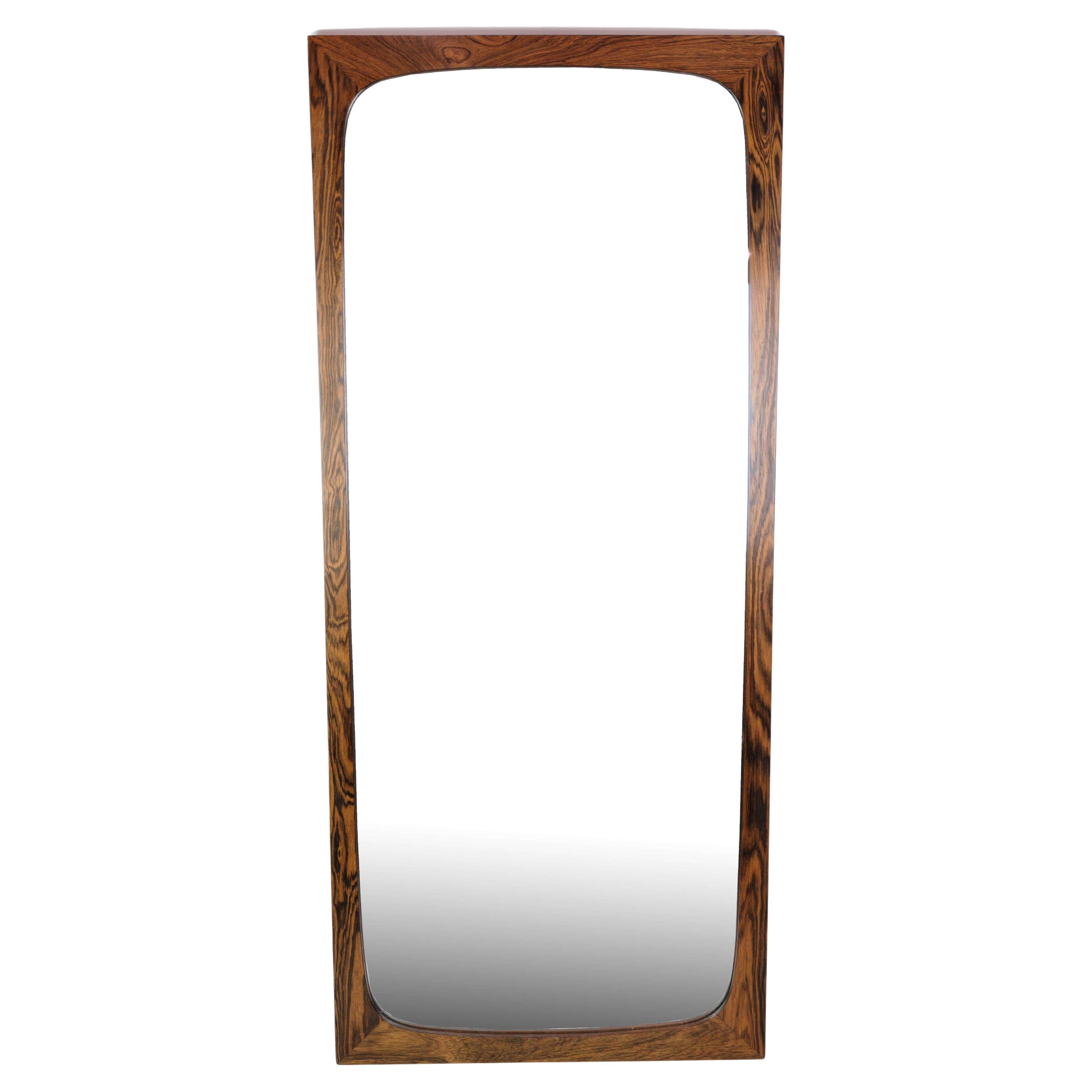 Mirror Made In Rosewood, Danish Design From 1960s