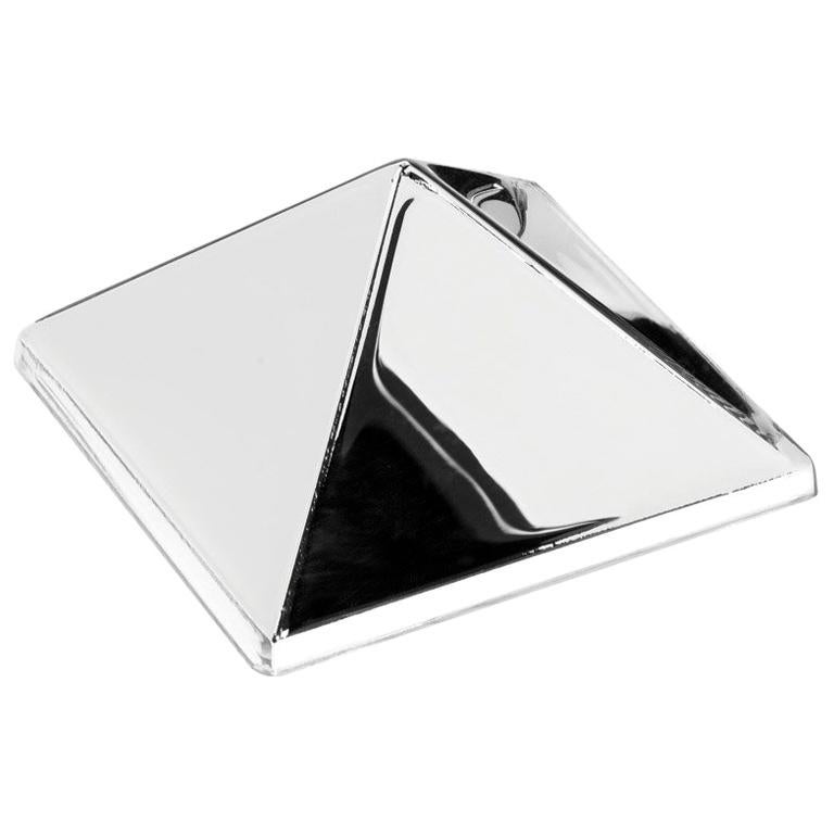 Mirror Sculpture, Single Pyramid Wall Hanging by Verner Panton