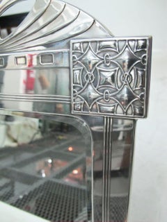 Signature du miroir : Wmf, Année : 1910, Jugendstil, Art nouveau, Liberté, Allemagne