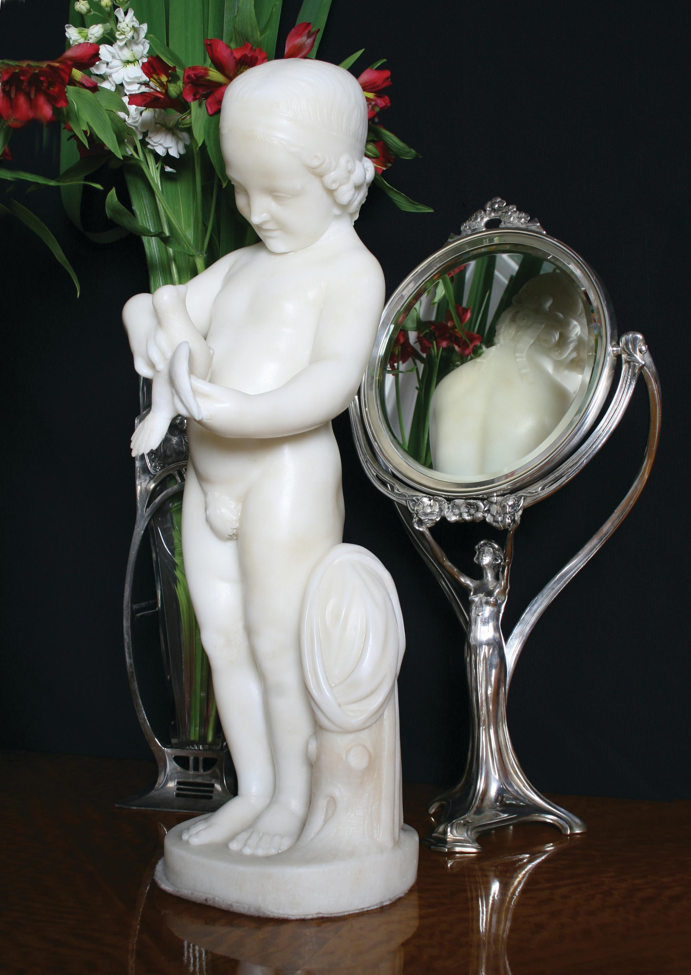 Panneau de miroir, WMF, année 1910, Jugendstil, Art nouveau, Liberté, Allemagne en vente 2