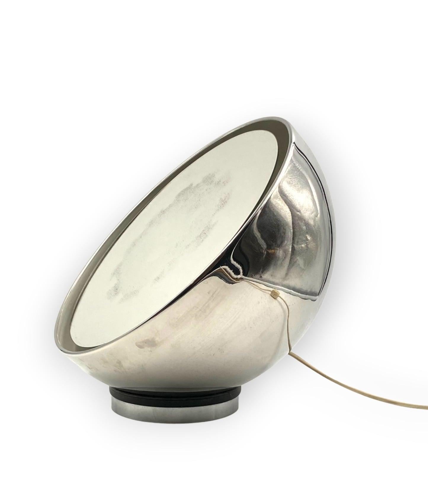 Mirror Spherical Table Lamp, Italy, 1970s For Sale 3