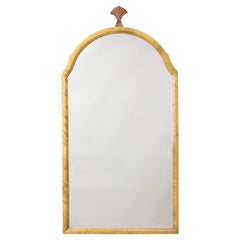 Mirror, Swedish Grace 1920s, two-coloured birch. Art Deco.