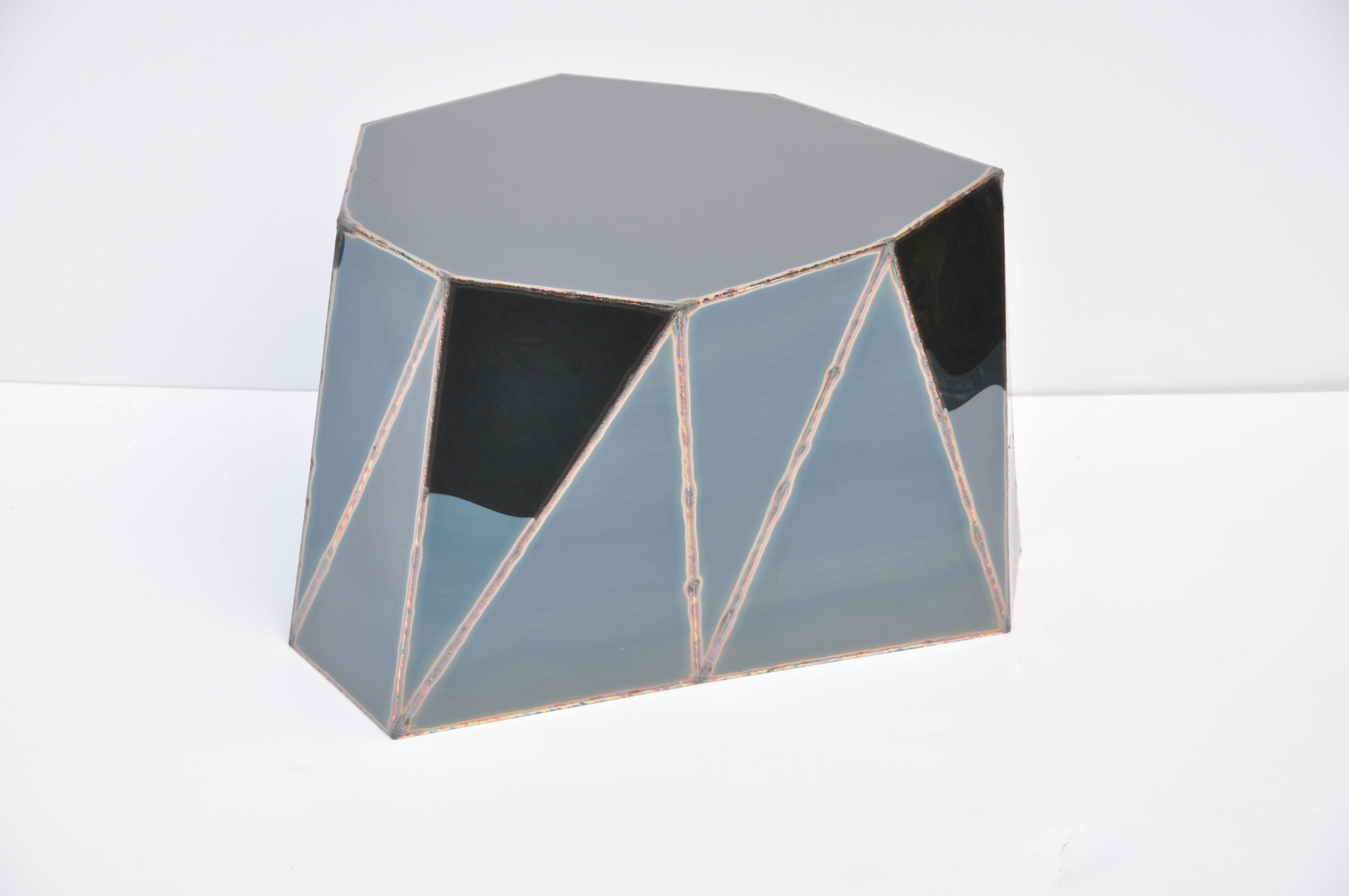 Mesa Mirror de acero inoxidable soldado pulido espejo de Julian Mayor Siglo XXI y contemporáneo en venta