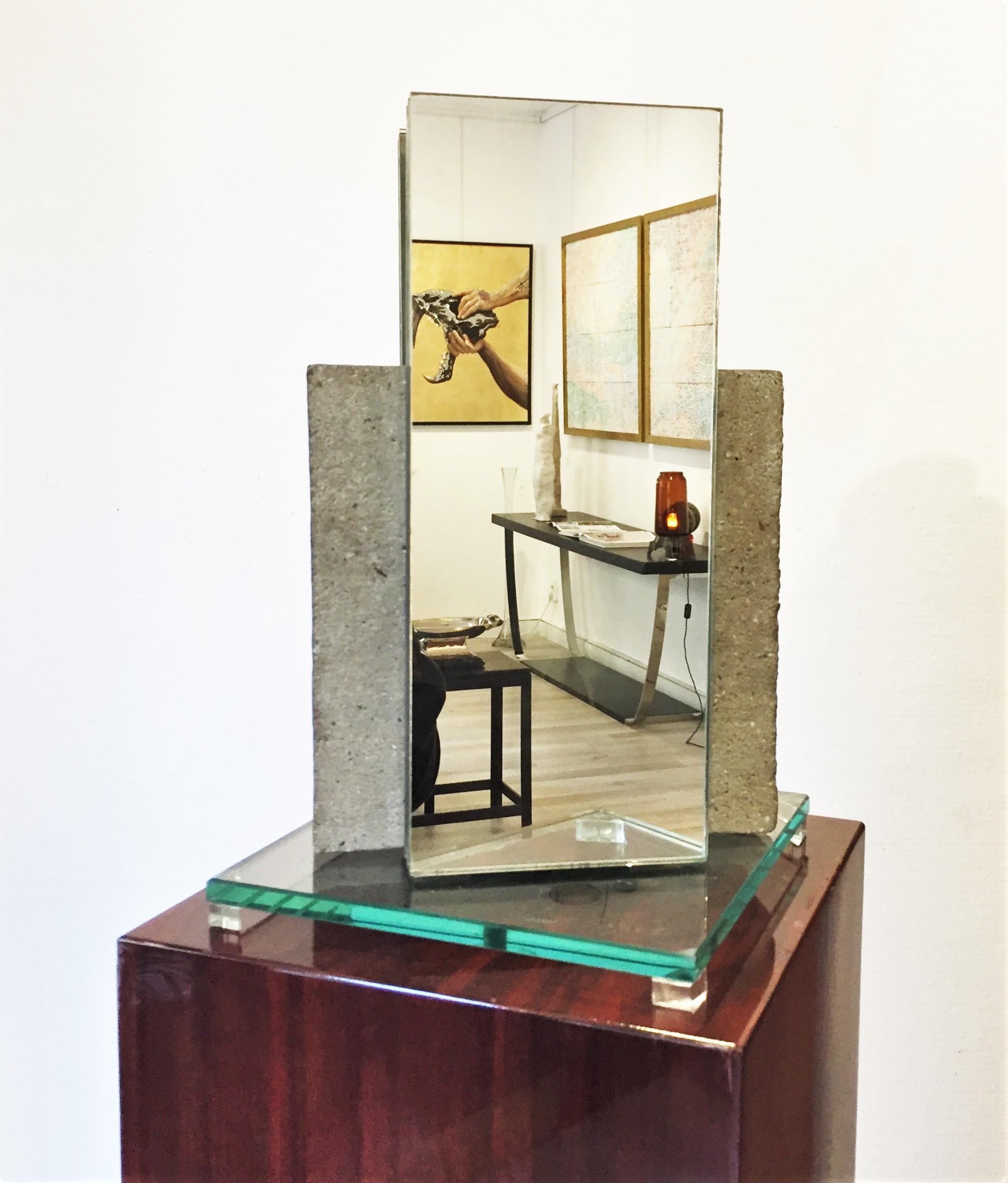 Mirror Table Lamp by Laurent Beyne For Sale 4