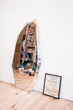 Mirror 'Tafla C4' in Polished Stainless Steel by Zieta, In Stock