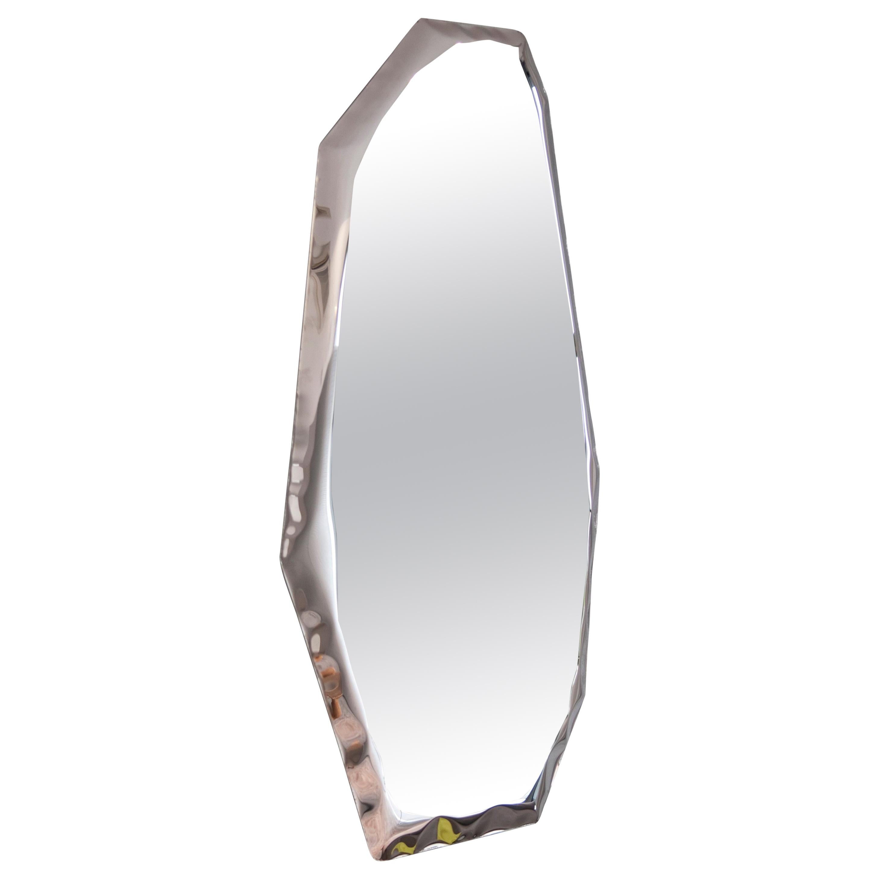 Mirror 'Tafla C4' in Polished Stainless Steel by Zieta, In Stock For Sale