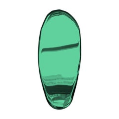 Spiegelspiegel Tafla O1 Smaragd, aus poliertem Edelstahl von Zieta