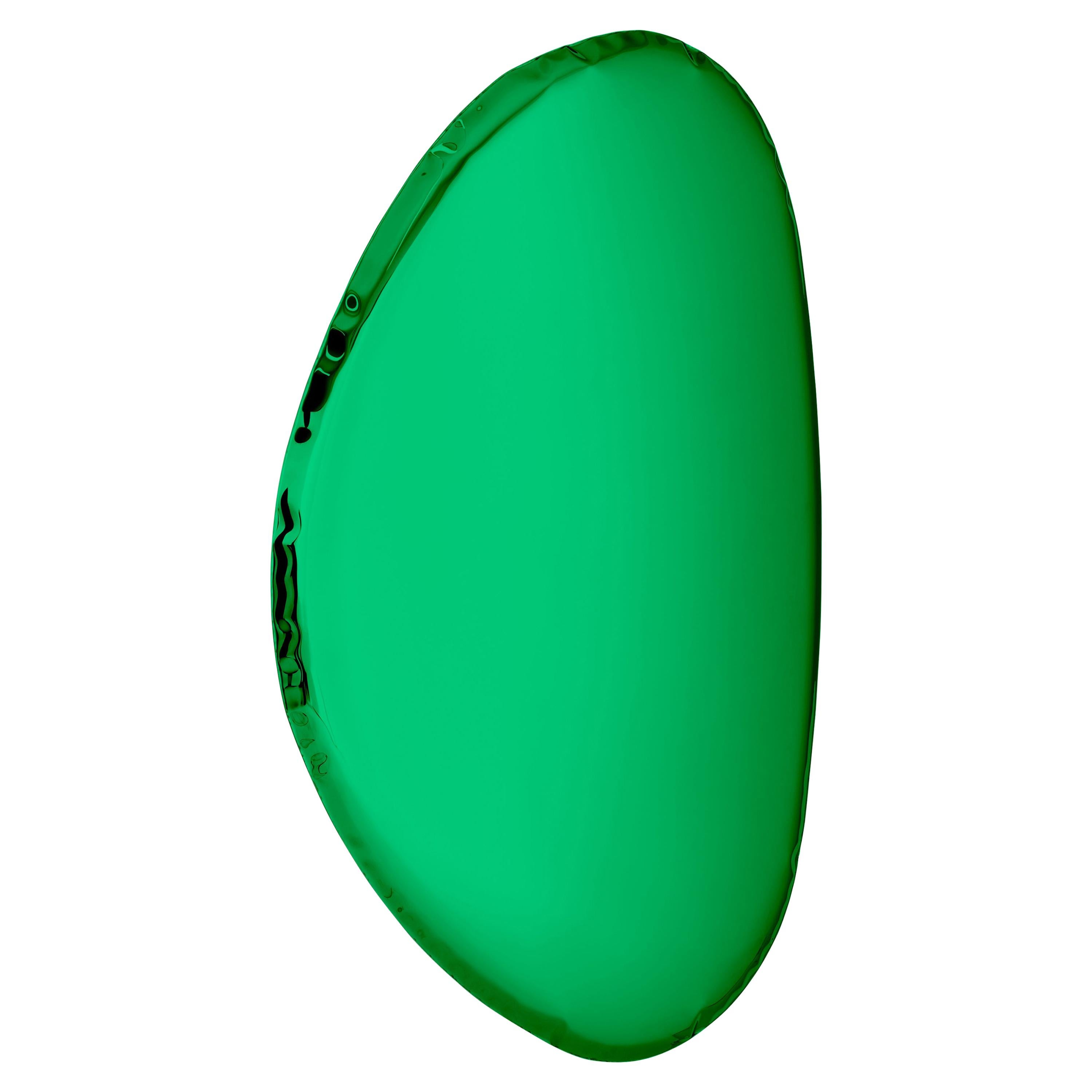 Mirror Tafla O2 Emerald, in Polished Stainless Steel by Zieta