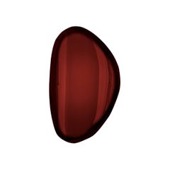 Mirror Tafla O2 Rubin Red, in Polished Stainless Steel by Zieta