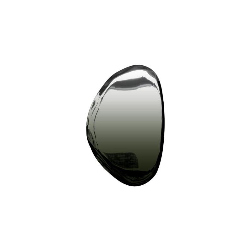 Spiegelspiegel Tafla O3 Dunkelmatt, aus poliertem Edelstahl von Zieta im Angebot