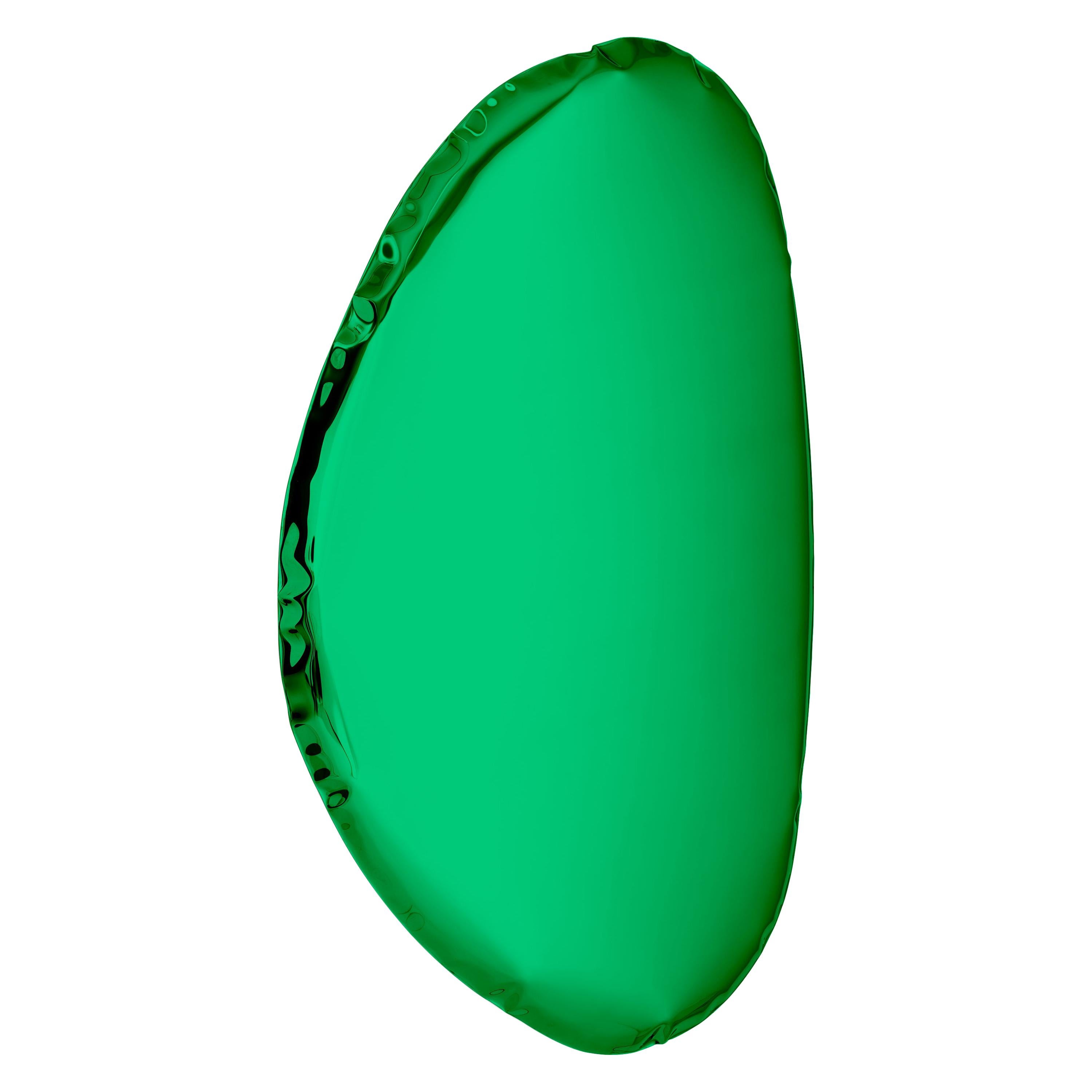 Spiegelspiegel Tafla O3 Smaragd, aus poliertem Edelstahl von Zieta
