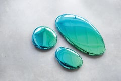 Mirror Tafla O4.5 Gradient Emerald + Sapphire, in Stainless Steel by Zieta