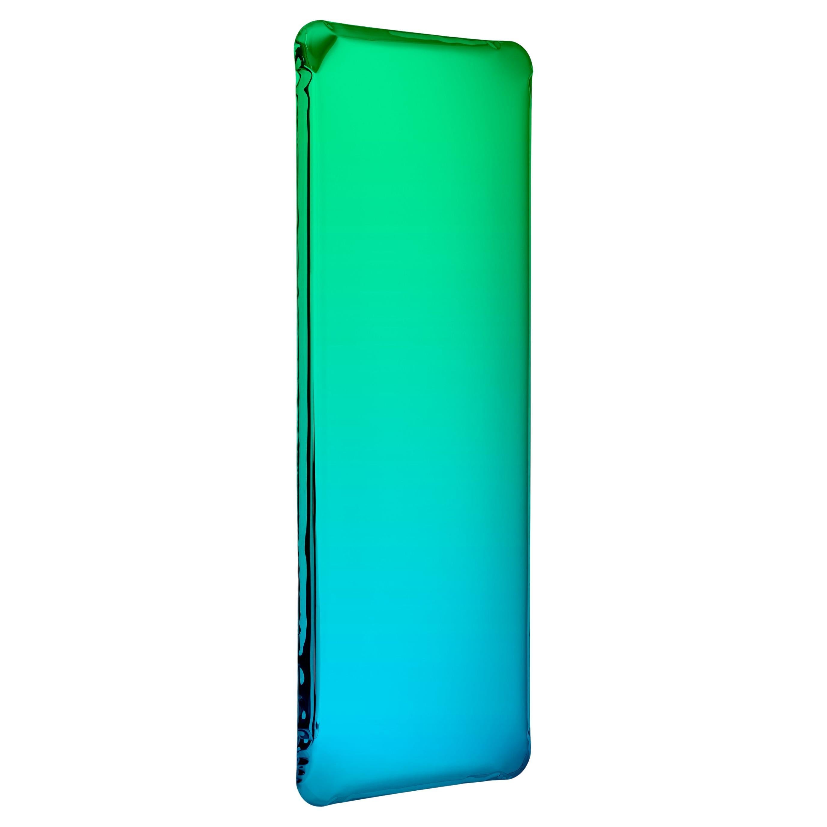 Specchio Tafla Q1 'Gradient' di Zieta, Smeraldo e Zaffiro in vendita