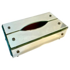 Caja de pañuelos con espejo