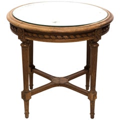 Mirror Top French Side Table, circa 1920s