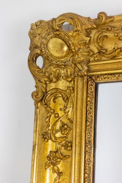 Mirror Trumeau Regency Style in Gilded Wood, 19th Century