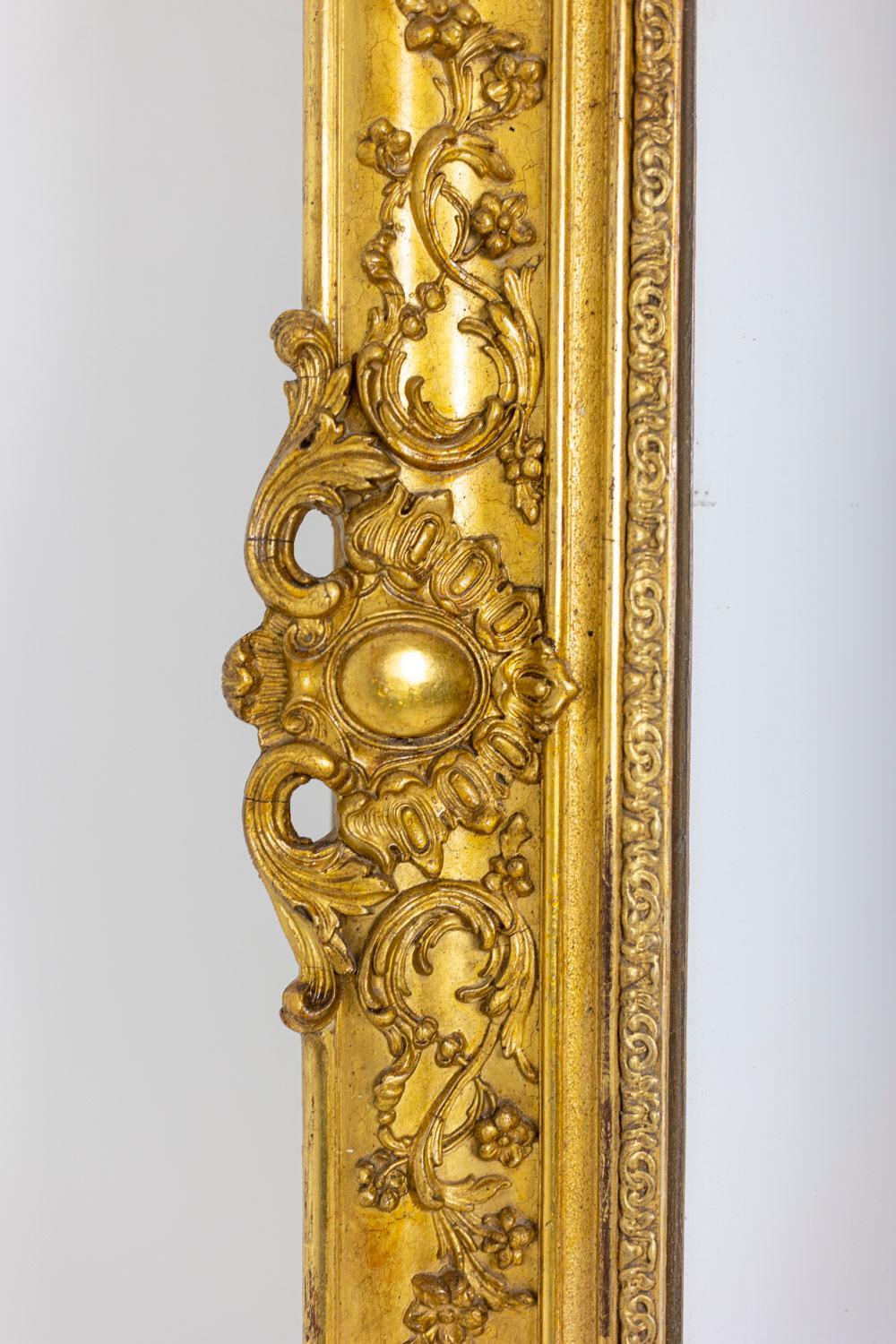 Specchio Trumeau in stile Regency in Wood dorato, XIX secolo in vendita 3