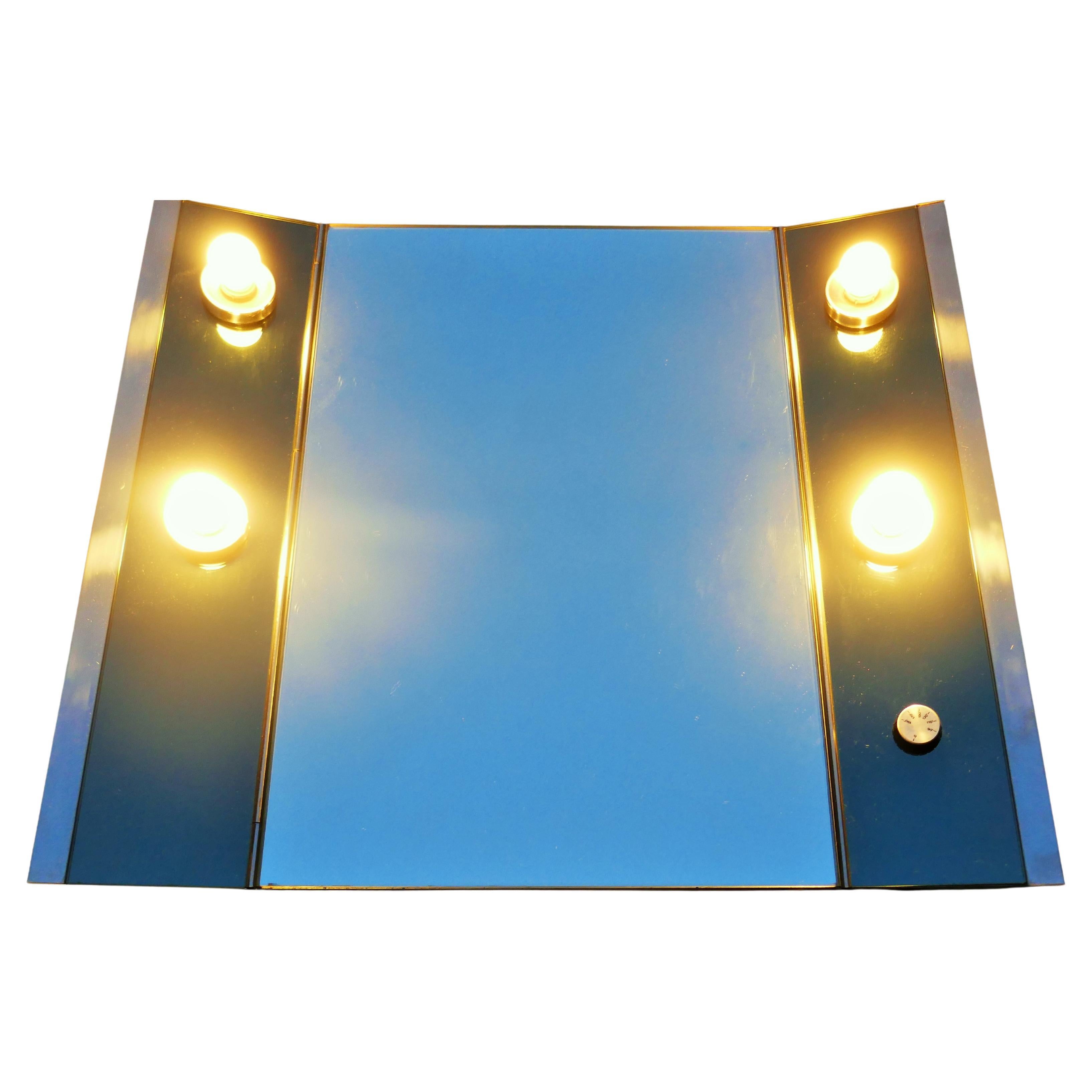 Modern Mirror Veca production 1970 illuminated. For Sale