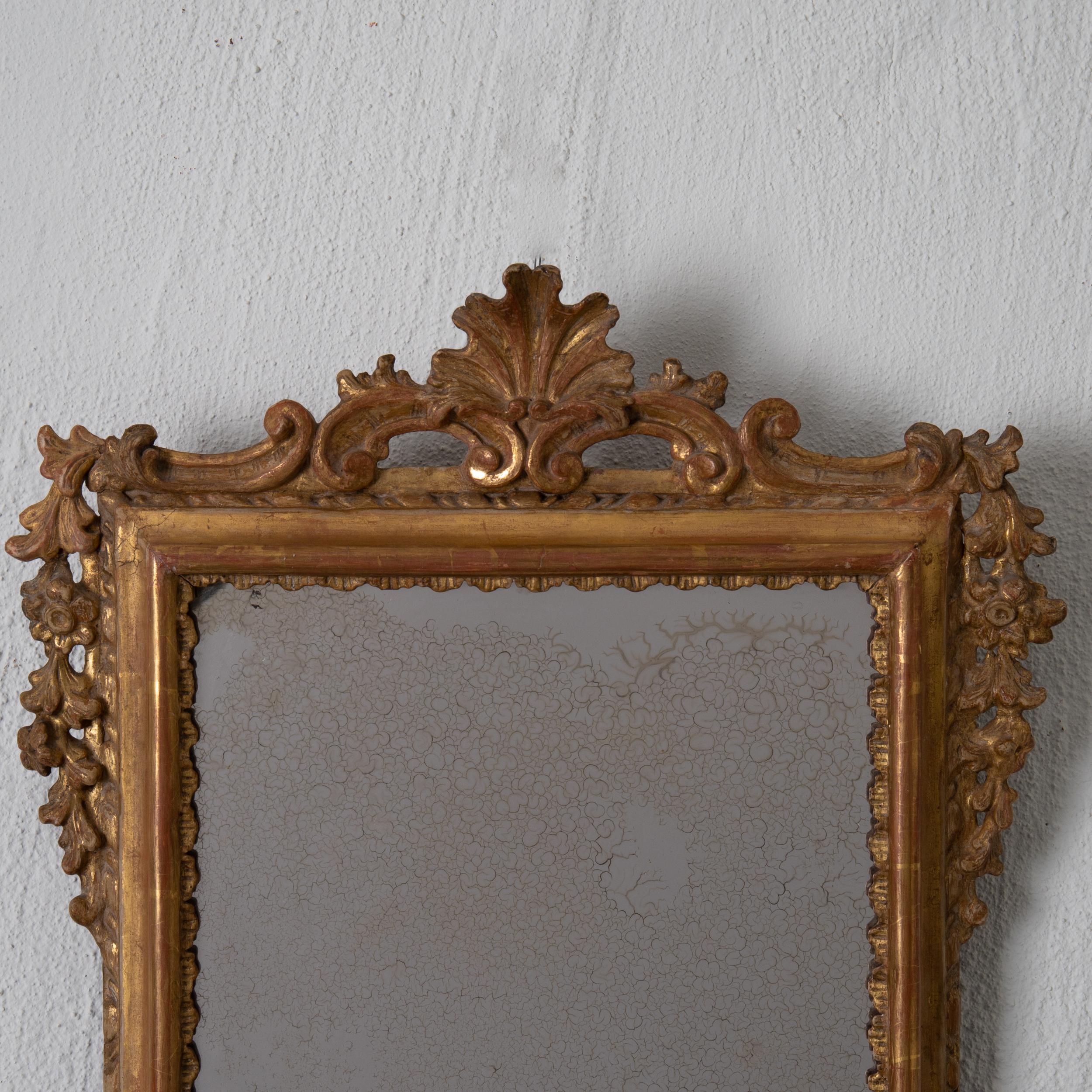 Mirror Wall Swedish Gilded, 18th Century, Sweden In Good Condition In New York, NY