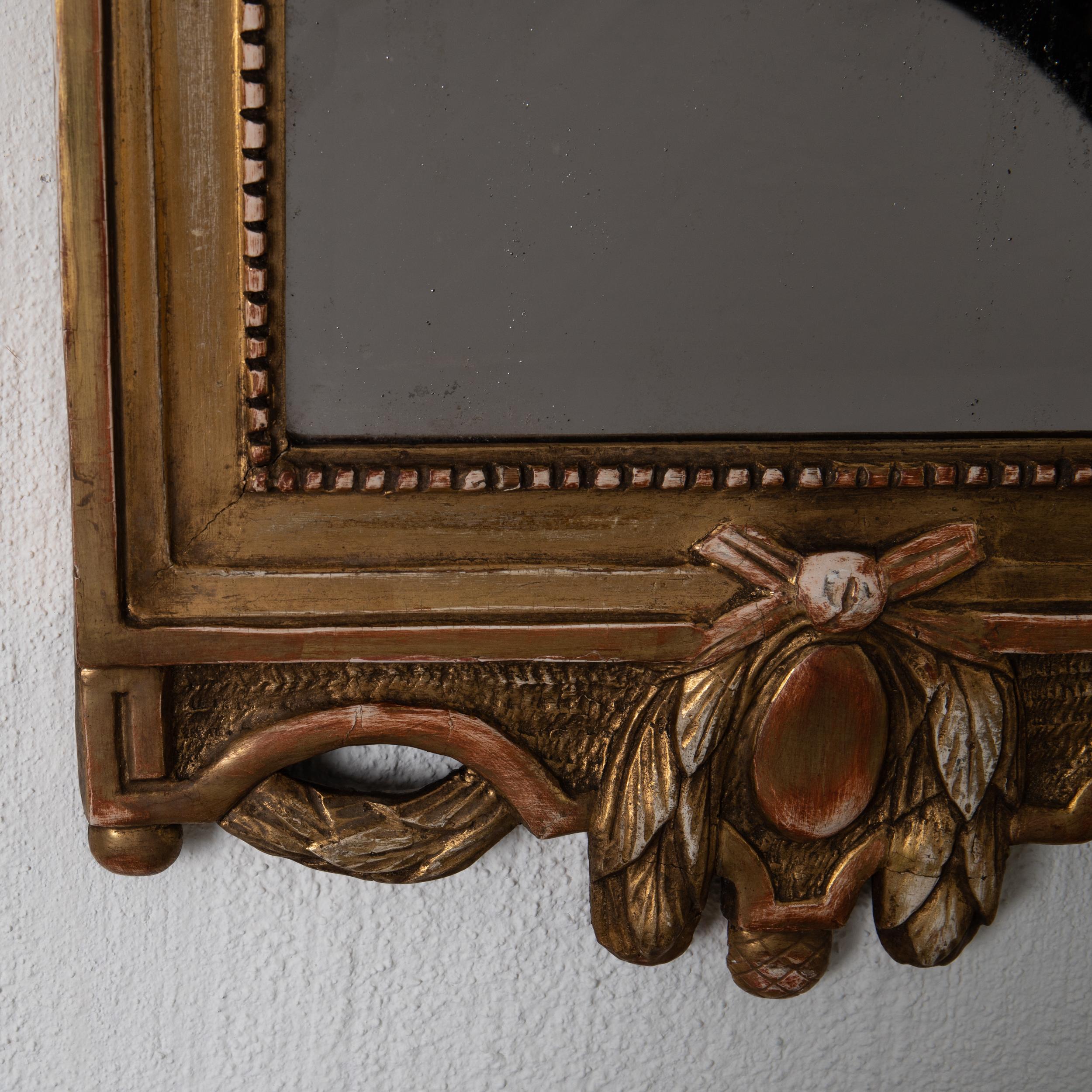 Mirror Wall Swedish Gustavian Gilded, Sweden 3
