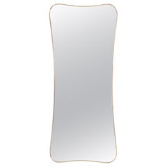 Specchio con cornice in ottone. 1970'