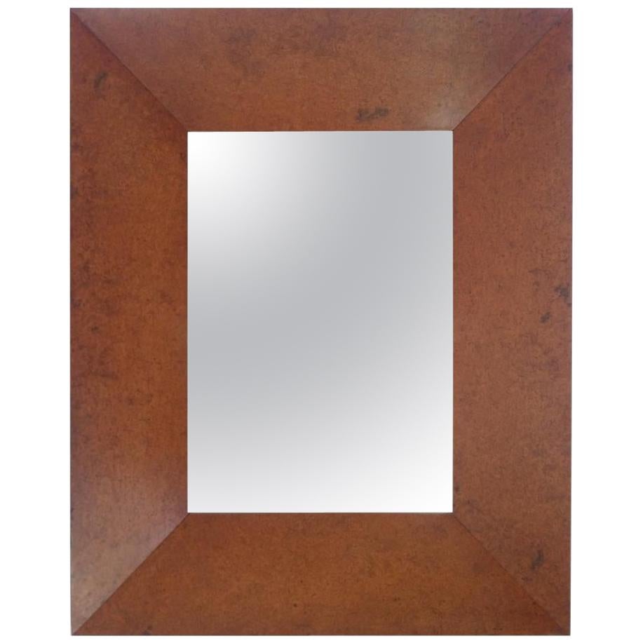 Mirror with Deep Well Carpathian Elm Burl Frame, Designed by Edward Wormley For Sale