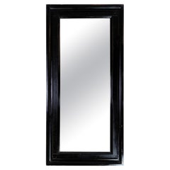 Mirror With Frame Made In Mahogany From 1890s