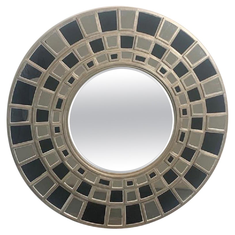 Mirror with Glass Dowel Frame, 1990s For Sale